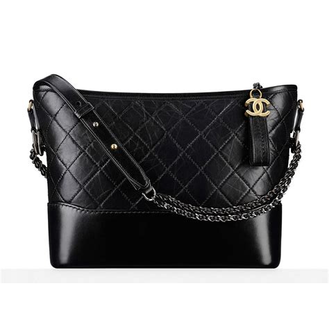 chanel gabrielle bag black hobo|chanel hobo bag price.